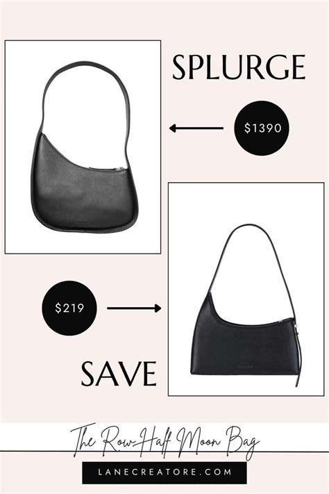 the row half moon bag dupe|mid moon bag dupes.